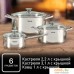 Набор кастрюль Tefal Cook Eat B921S604. Фото №8