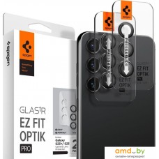 Защитное стекло Spigen Optik TR EZ Fit camera protector для Galaxy S23 Plus/S23 AGL05962 (2шт)