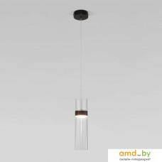 Подвесная люстра Евросвет Lumen 50244/1 LED черный/прозрачный