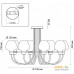 Люстра средней высоты Lumion Ilona 3708/8C. Фото №5