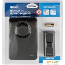 Беспроводной дверной звонок Uniel UDB-014W-R1T1-36S-100M-BL