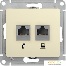 Розетка компьютерная Schneider Electric Glossa GSL000285 (бежевый)