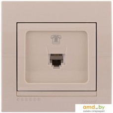 Розетка телефонная Lezard Deriy 702-0303-137 (кремовый)