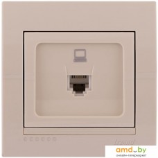 Розетка компьютерная Lezard Deriy 702-0303-139 (кремовый)