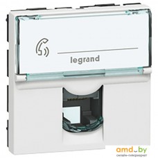 Розетка телефонная Legrand Mosaic 78732 (белый)