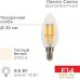 Светодиодная лампочка Rexant Свеча CN35 9.5Вт E14 950Лм 2700K теплый свет 604-091. Фото №1