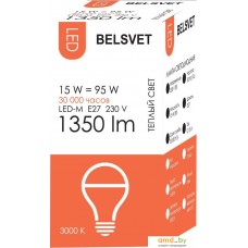 Belsvet LED-M A65 E27 15 Вт 3000 К