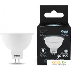 Светодиодная лампочка Gauss MR16 9W 830lm 4100K GU5.3 LED 101505209