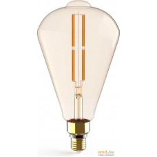 Светодиодная лампочка Gauss Filament ST164 E27 6W 890lm 2700K golden straight 157802118