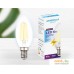 Светодиодная лампочка Ambrella Filament LED C37-F 6W E14 4200K (60W) 220-240V 202115. Фото №4