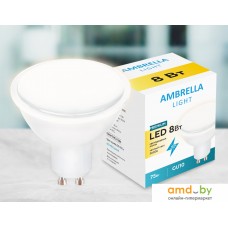 Светодиодная лампочка Ambrella LED MR16-DD 8W GU10 3000K 207793