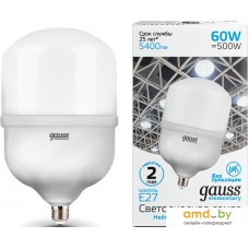 Светодиодная лампочка Gauss Elementary LED T160 E27 60W 5400lm 63226