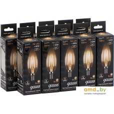 Светодиодная лампочка Gauss LED Filament Candle E14 7 Вт 2700 К 103801107 (10 шт)