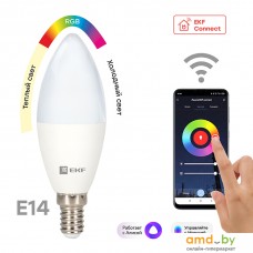 Светодиодная лампочка EKF Connect 5W WIFI RGBW E14