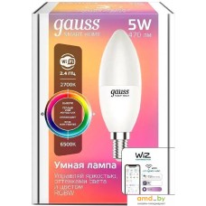 Светодиодная лампочка Gauss Smart Home E14 5 Вт 2700-6500K 1190112