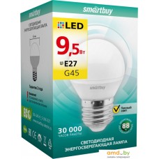 Светодиодная лампа SmartBuy G45 E27 9.5 Вт 3000 К [SBL-G45-9_5-30K-E27]