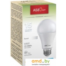 Светодиодная лампочка АБВ LED лайт Standart A60 15W E27 4000К