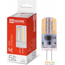 Светодиодная лампочка In Home LED-JC 5Вт 12В G4 4000К 480лм 4690612036083