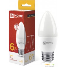 In Home LED-Свеча-VC 6Вт 230В Е27 3000К 570Лм 4690612020402