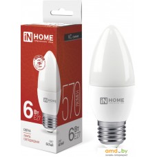 In Home LED-Свеча-VC 6Вт 230В Е27 4000К 570Лм 4690612020419