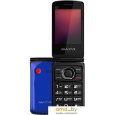 Кнопочный телефон Maxvi E7 (синий)