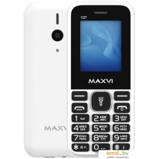 Кнопочный телефон Maxvi C27 (белый)