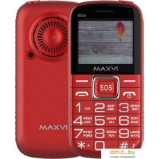 Кнопочный телефон Maxvi B5ds (красный)