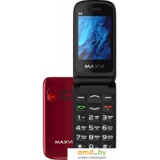 Кнопочный телефон Maxvi E8 (розовый)