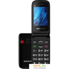 Кнопочный телефон Maxvi E8 (черный)