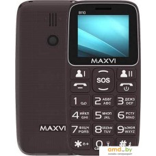 Кнопочный телефон Maxvi B110 (коричневый)