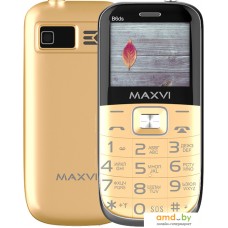 Кнопочный телефон Maxvi B6ds (золотистый)