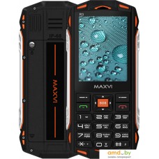 Кнопочный телефон Maxvi R3 (оранжевый)