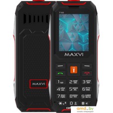 Кнопочный телефон Maxvi T100 (красный)