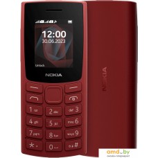 Кнопочный телефон Nokia 105 (2023) Dual SIM TA-1557 (красный)