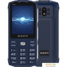 Кнопочный телефон Maxvi P101 (синий)