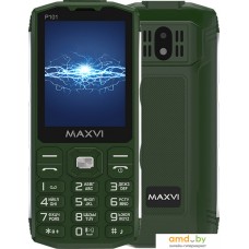 Кнопочный телефон Maxvi P101 (зеленый)