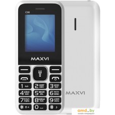 Кнопочный телефон Maxvi C30 (белый)