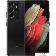 Смартфон Samsung Galaxy S21 Ultra 5G SM-G998B/DS 12GB/128GB Восстановленный by Breezy, грейд A (черный фантом)