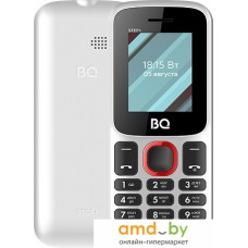 Кнопочный телефон BQ-Mobile BQ-1848 Step+ (белый/красный)