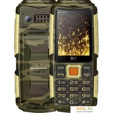 Мобильный телефон BQ-Mobile BQ-2430 Tank Power (камуфляж/золотистый)