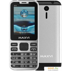 Мобильный телефон Maxvi X11 (серебристый)