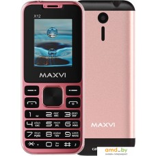 Мобильный телефон Maxvi X12 (розовый)