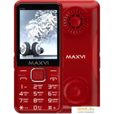 Кнопочный телефон Maxvi P110 (красный)