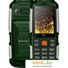 Кнопочный телефон BQ BQ-2430 Tank Power (зеленый)