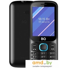 Кнопочный телефон BQ BQ-2820 Step XL+ (черный/голубой)