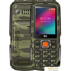 Кнопочный телефон BQ BQ-2410L Tank Power 4G (зеленый камуфляж)