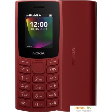 Кнопочный телефон Nokia 106 (2023) Dual SIM TA-1564 (красный)