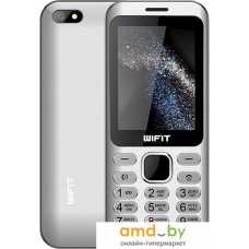 Кнопочный телефон Wifit Wiphone F2 (серебристый)