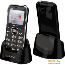 Кнопочный телефон Maxvi B6ds up (черный)