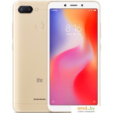 Смартфон Xiaomi Redmi 6 3GB/32GB международная версия (золотистый)